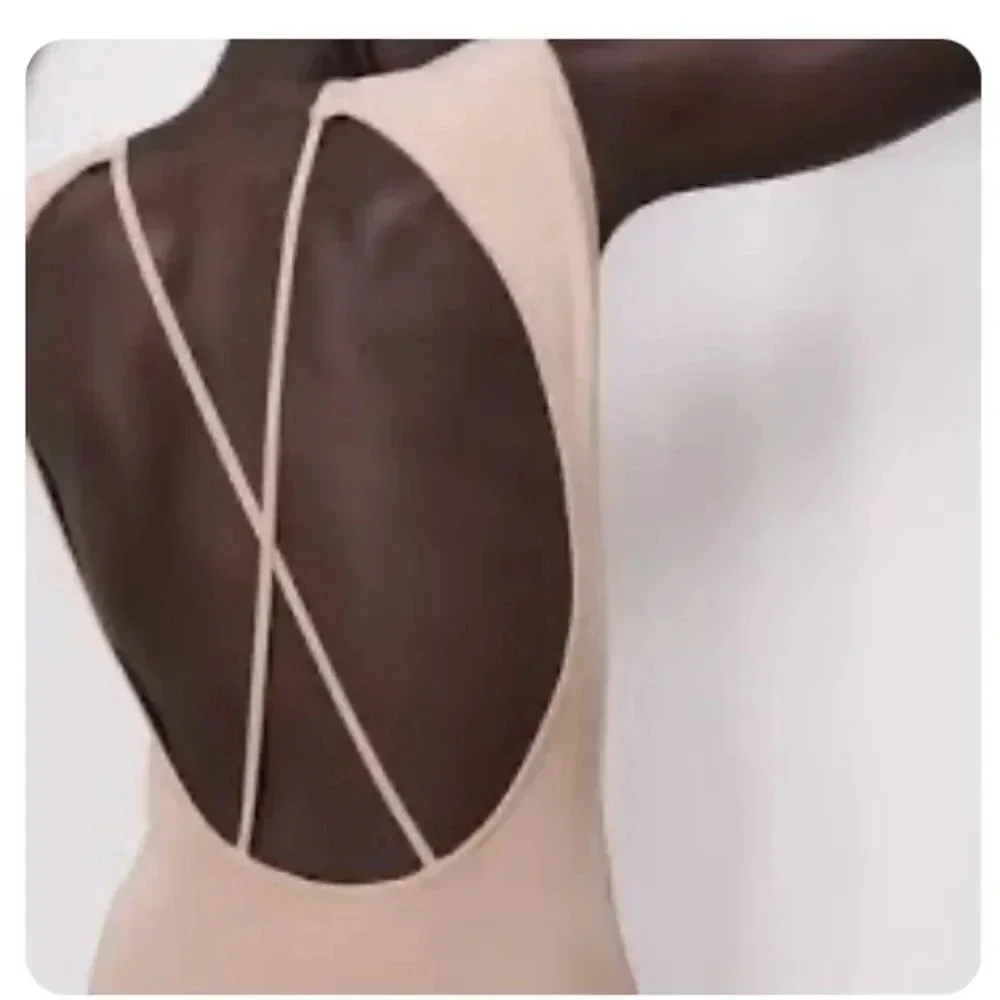 Zara Knit Open Back Dress - Picture 2 of 9